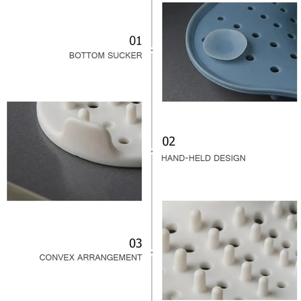 Silicone Hair Catcher Shower Drain Cover & Sink Strainer Drain Hair Catcher PLUSH