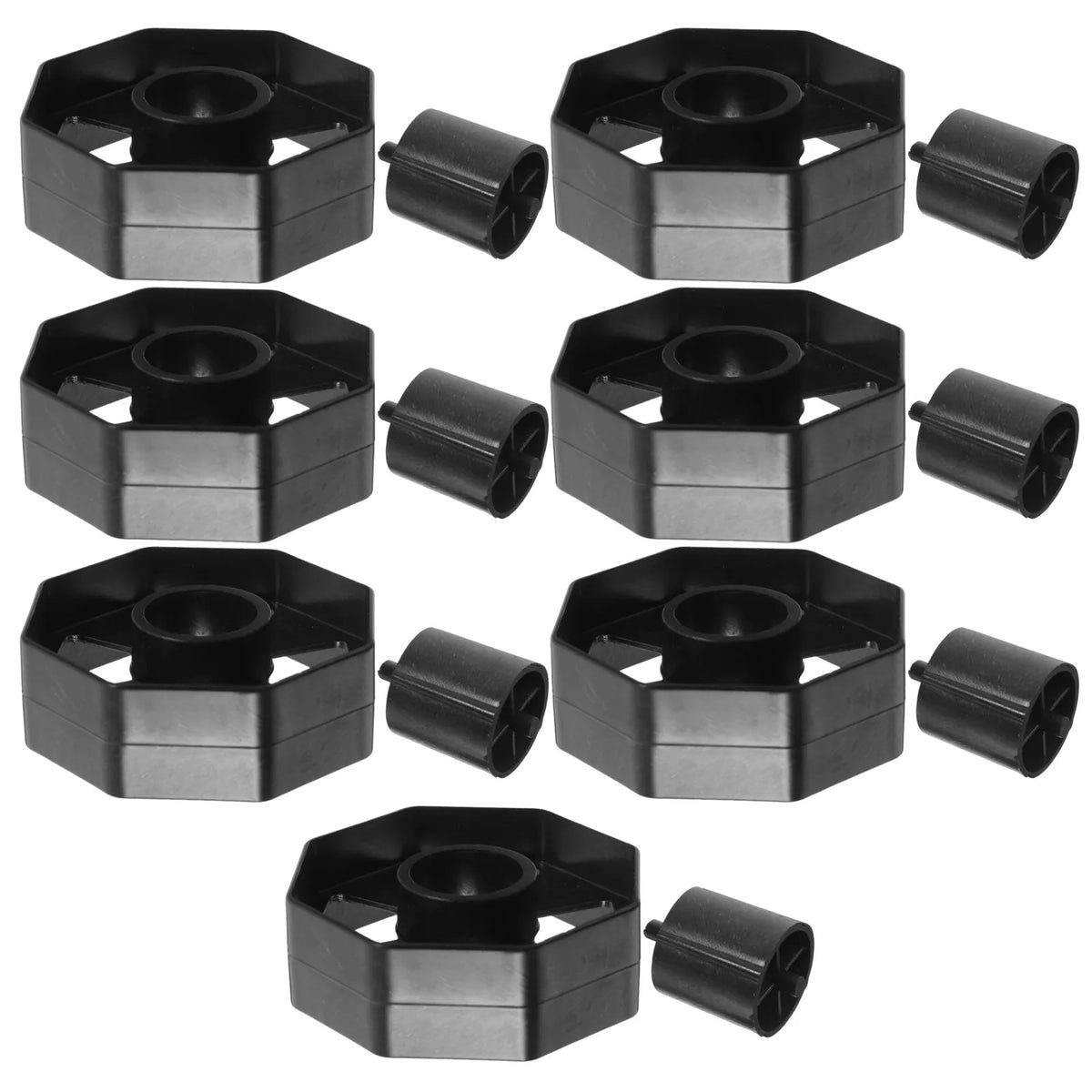 Tape Dispenser Plastic Core Roller Replacement Insert 7 Pack Tape Dispenser Parts PLUSH