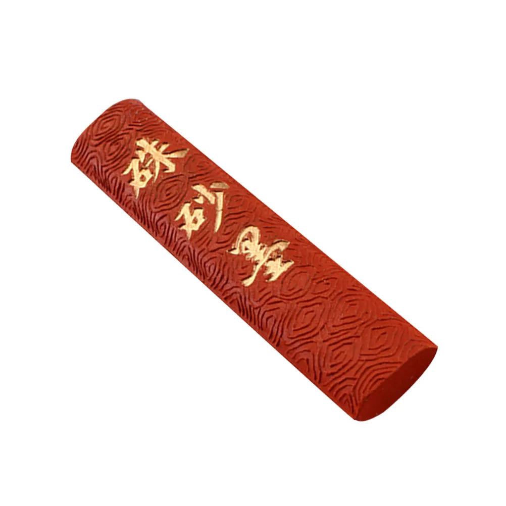 Zhu Sha Red Ink Stick | Traditional Chinese Calligraphy Block Calligraphy Ink Stick PLUSH