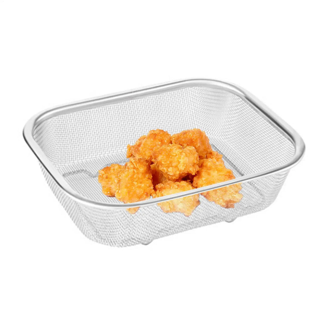 Stainless Steel Rectangle Mesh Basket Strainer & Colander Mesh Colander Strainer PLUSH