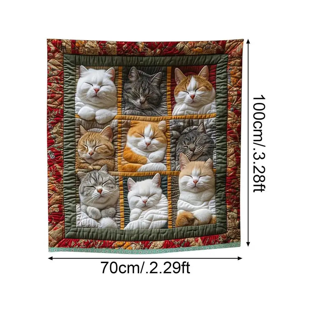 Cat Lover's Plush Fleece Throw Blanket – Sofa, Bed & Gift Fleece Throw Blanket PLUSH S