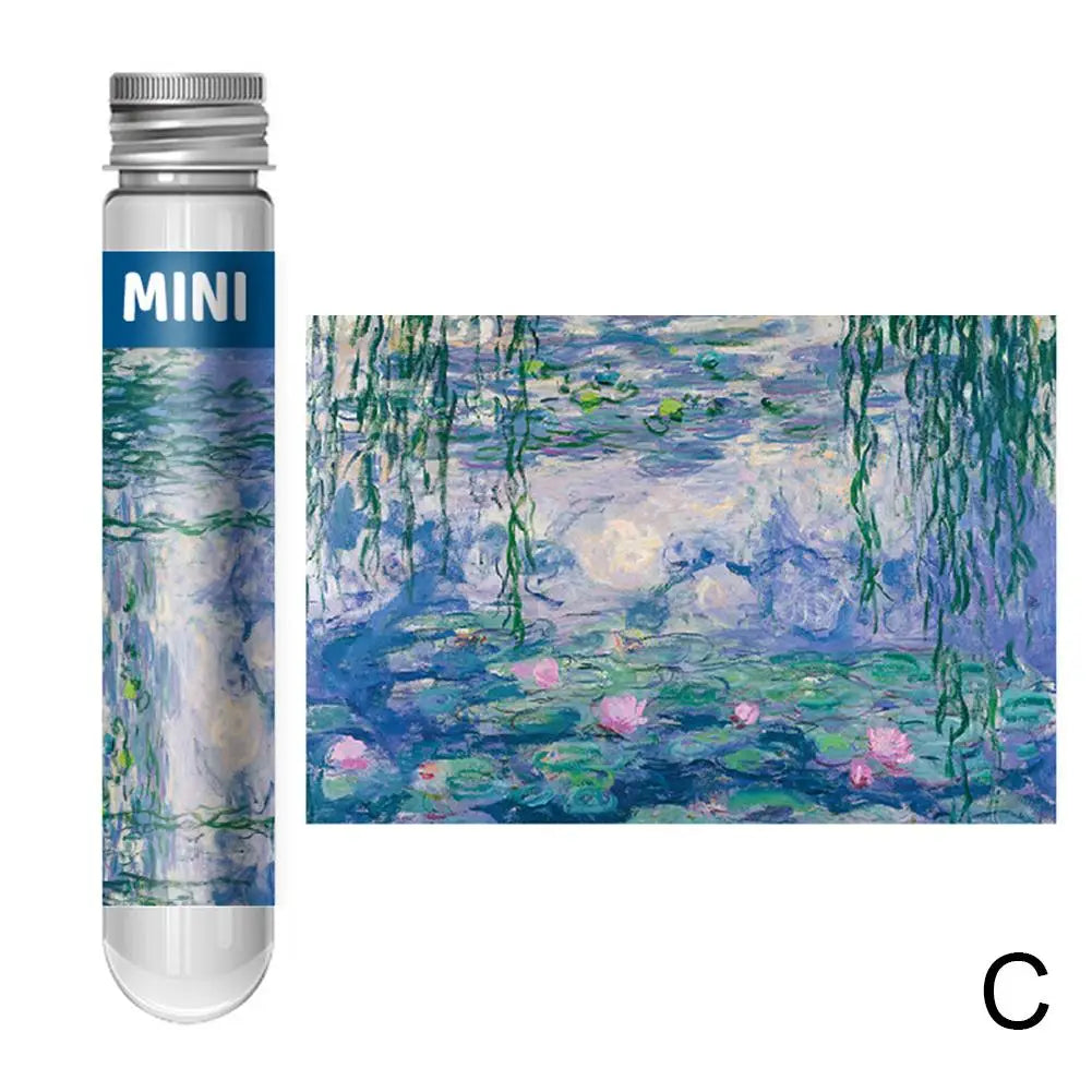150pcs Van Gogh Starry Night Mini Jigsaw Puzzle in Test Tube Mini Jigsaw Puzzle PLUSH C