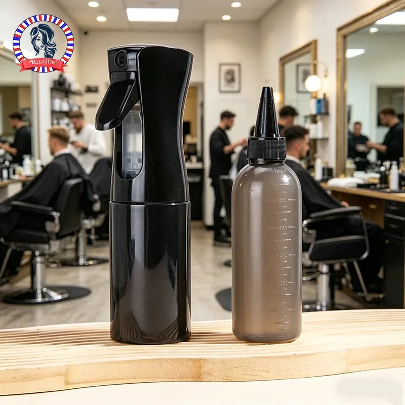 2-Pack Fine Mist Spray & Root Comb Applicator Hair Dye Bottles Hair Applicator Bottles PLUSH