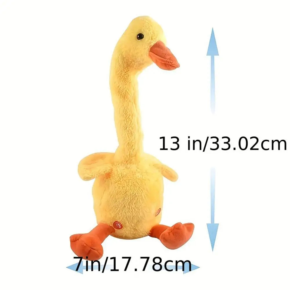 Talking Dancing Duck Plush Toy – Battery-Powered Virtual Pet Electronic Plush Toy PLUSH