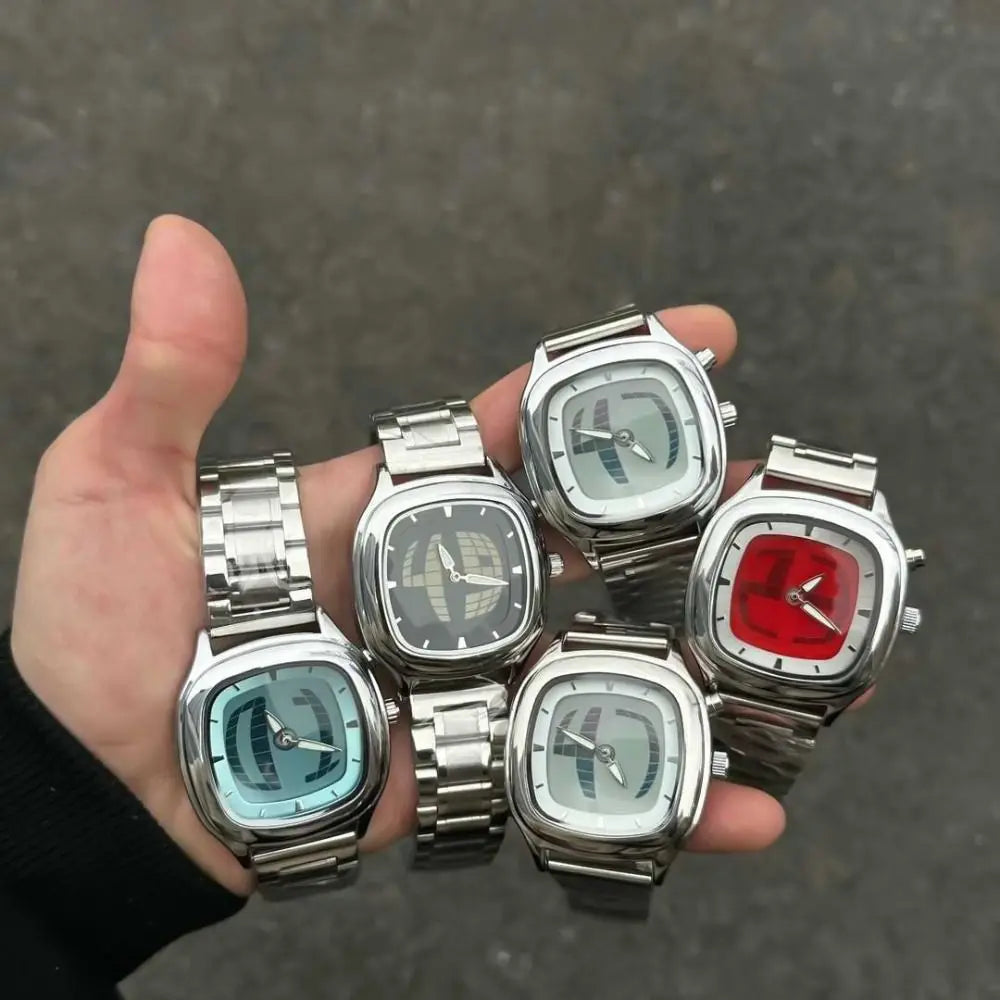 Y2K Retro Unisex Quartz Watch – Analog Digital Streetwear Retro Fashion Watch PLUSH