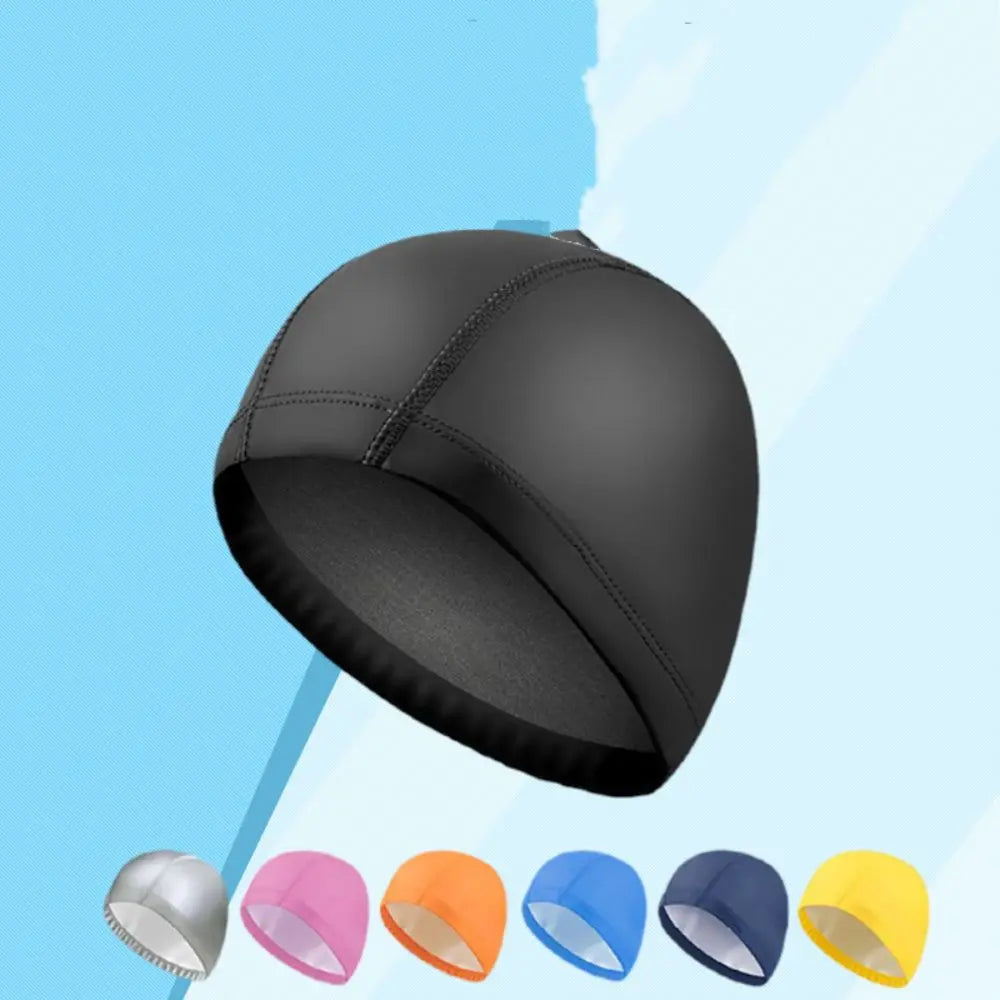 Waterproof Swim Cap for Long Hair – Plus Size Flexible Swim Hat Swim Cap PLUSH