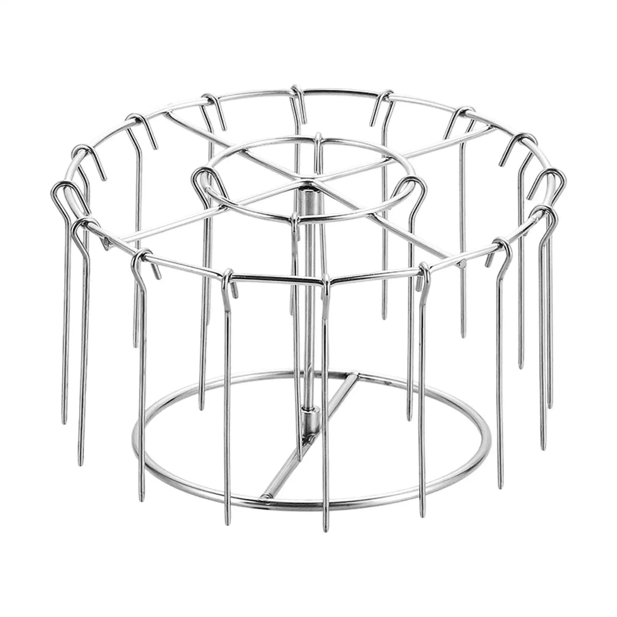 Stainless Steel Vertical Skewer Rack – 24-Skewer BBQ Stand BBQ Skewer Rack PLUSH