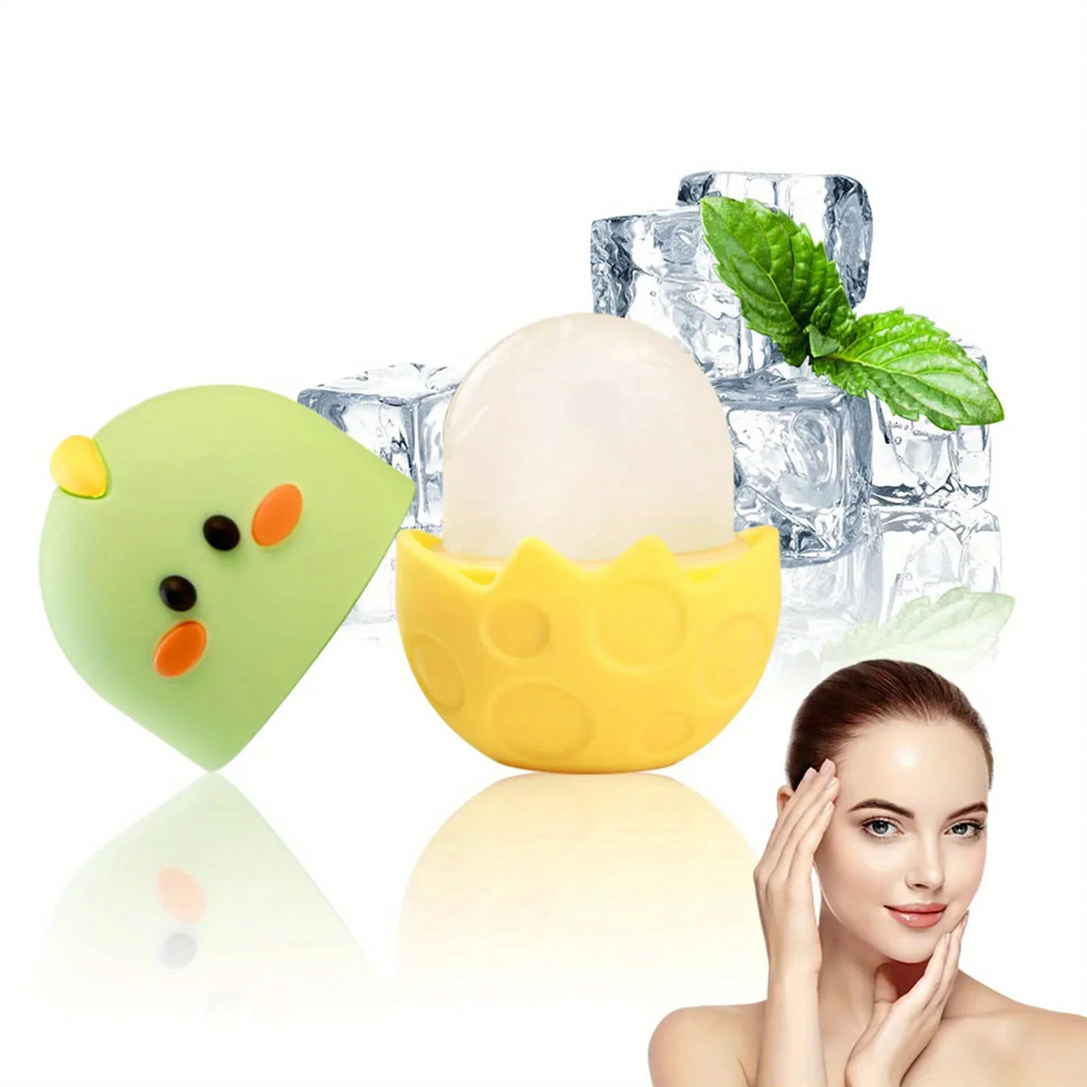 Silicone Ice Face Roller – Facial Massage & Skin Tightening Tool Facial Massage Roller PLUSH
