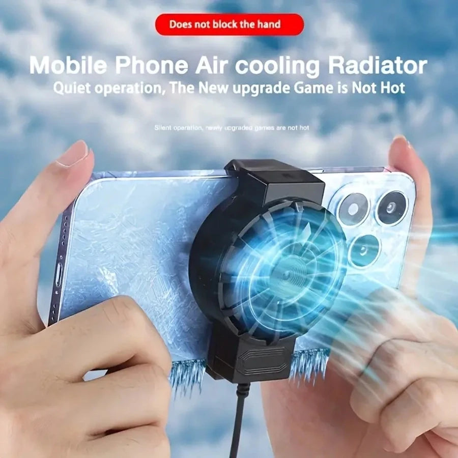 Portable Phone Cooler for iPhone & Android Smartphones Phone Cooling Fan PLUSH