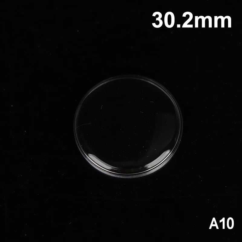 28mm–32.2mm Acrylic Watch Crystal Lens – Mirror Finish Cover Watch Crystal Lens PLUSH A10