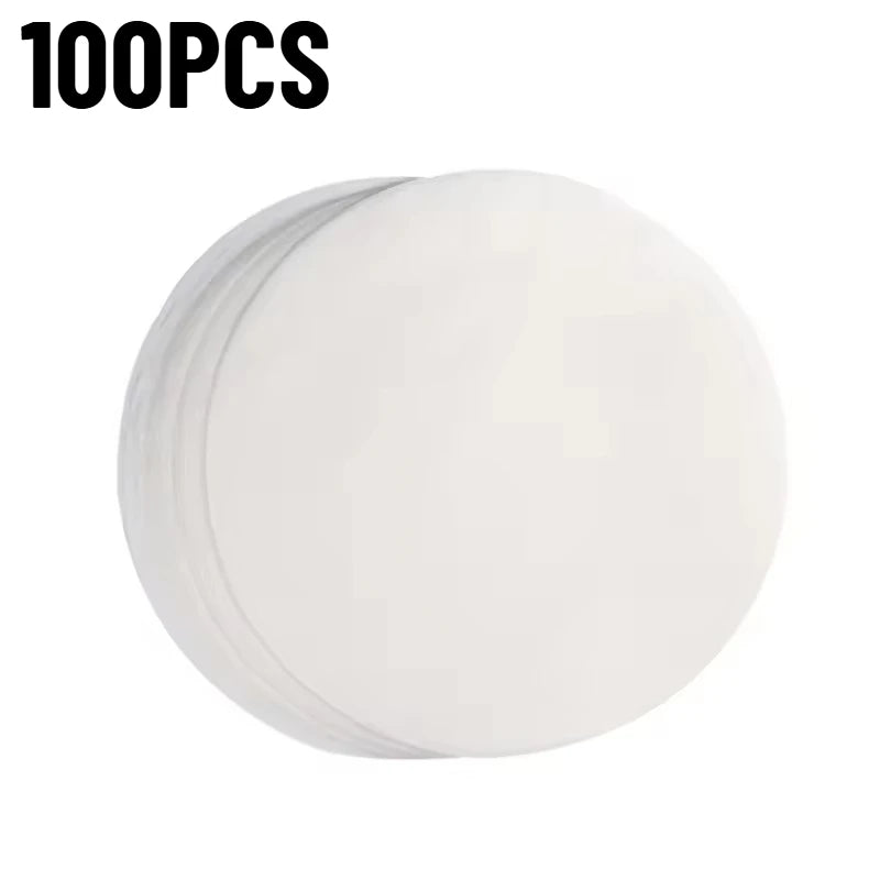 50/100PCS Round Silicone Baking Paper – Air Fryer & BBQ Liners Baking Paper Liners PLUSH 100PCS