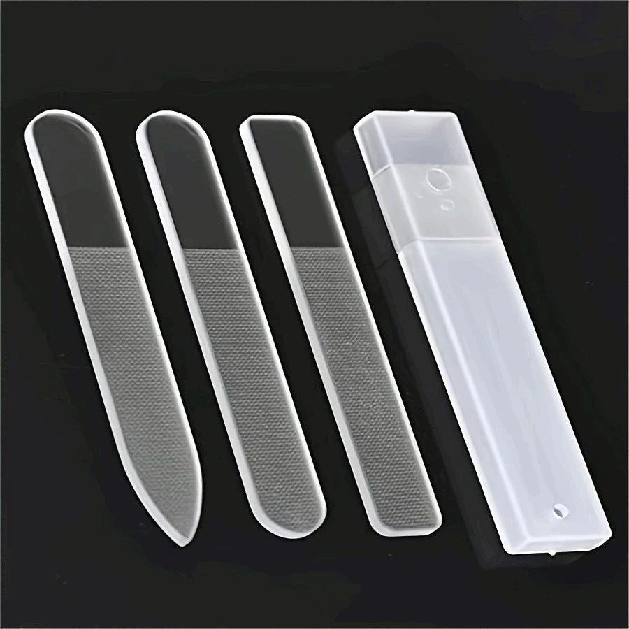 3-Piece Nano Glass Nail File Set – DIY Manicure Tools Nail File Set PLUSH 3 PCS SET