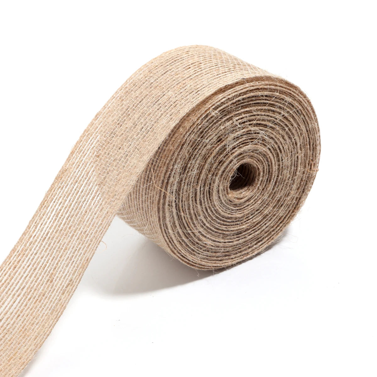 Natural Jute Burlap Hessian Ribbon 1–10m | Wedding & Gifts Burlap Craft Ribbon PLUSH 4cm 5m