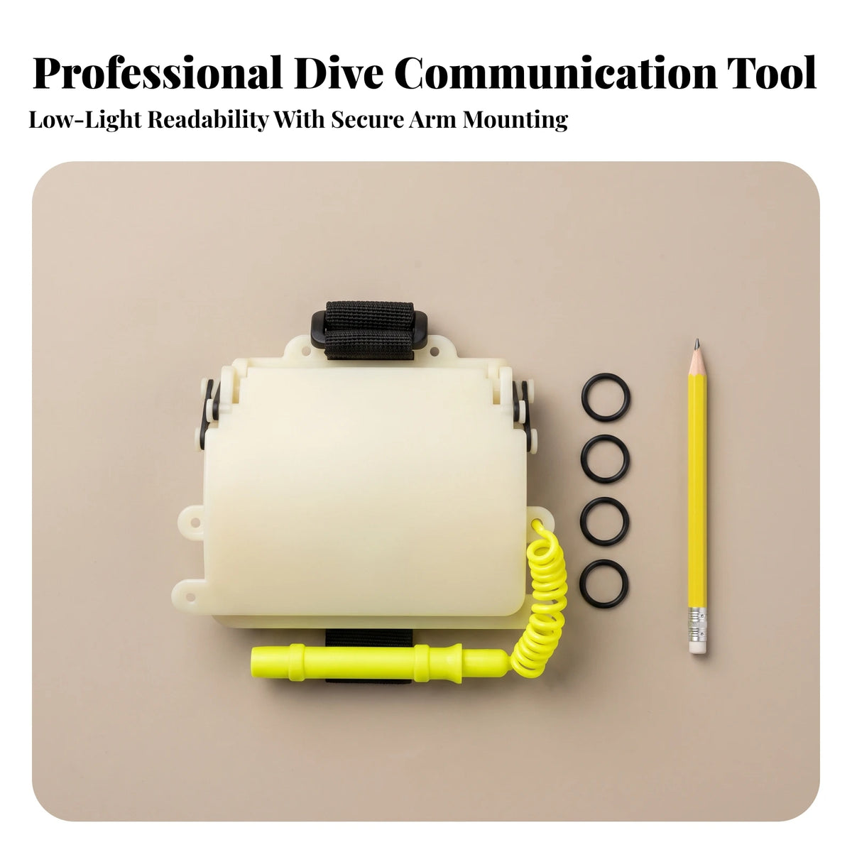 Wrist Dive Slate with Pencil – Underwater Writing Board Scuba Dive Slate PLUSH