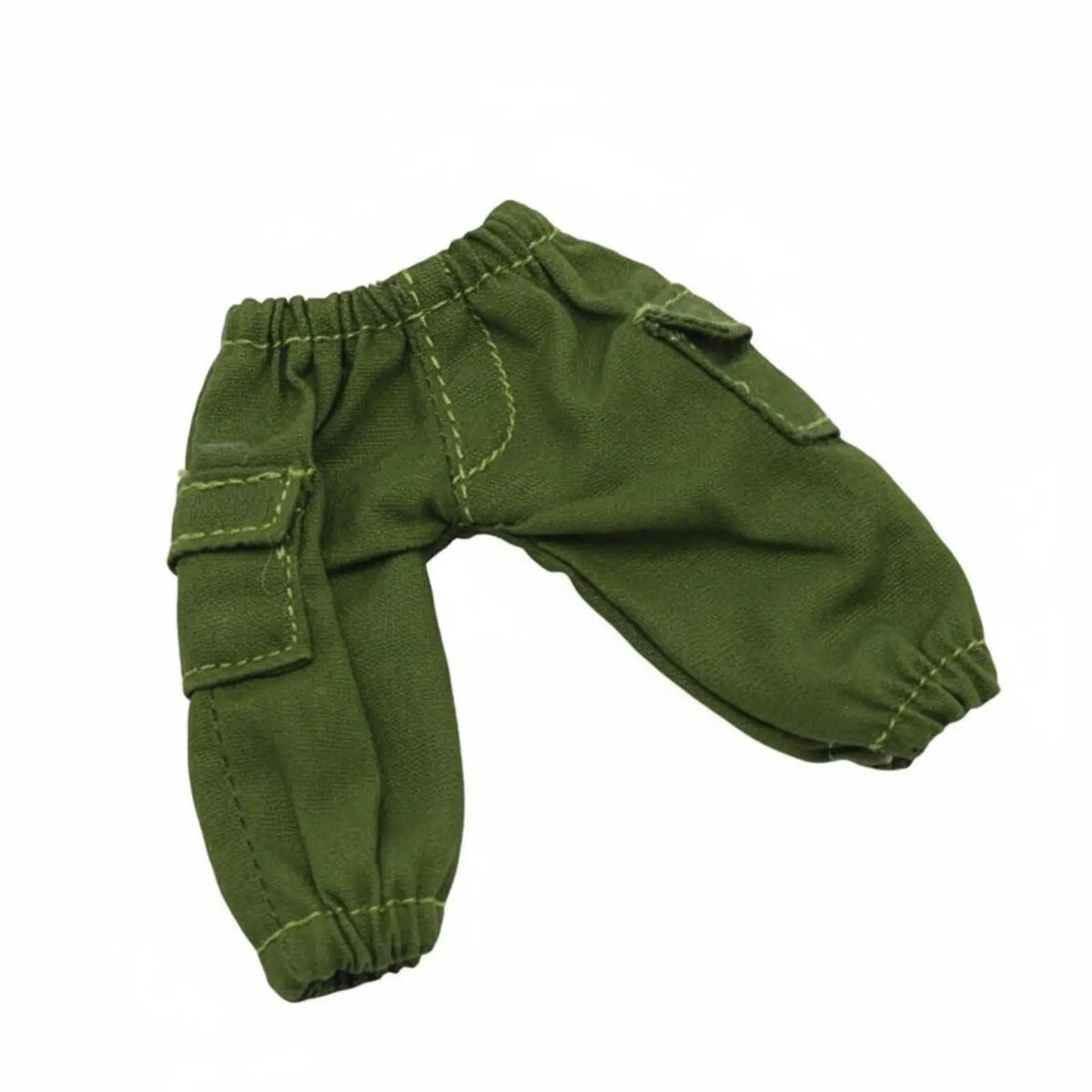 OB11 Cargo Pants 1/12 BJD Doll Trousers – Elastic Waist Doll Clothing PLUSH Green