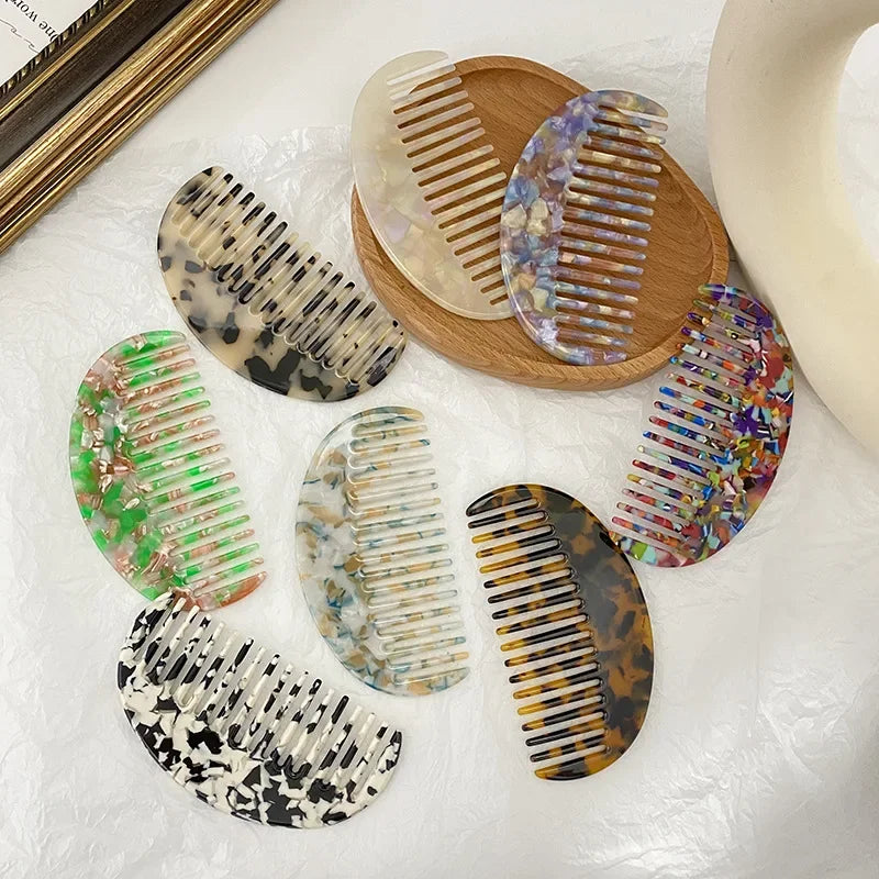 Colorful Acetate Hair Comb – Anti-Static Salon Styling Tool Hair Styling Comb PLUSH