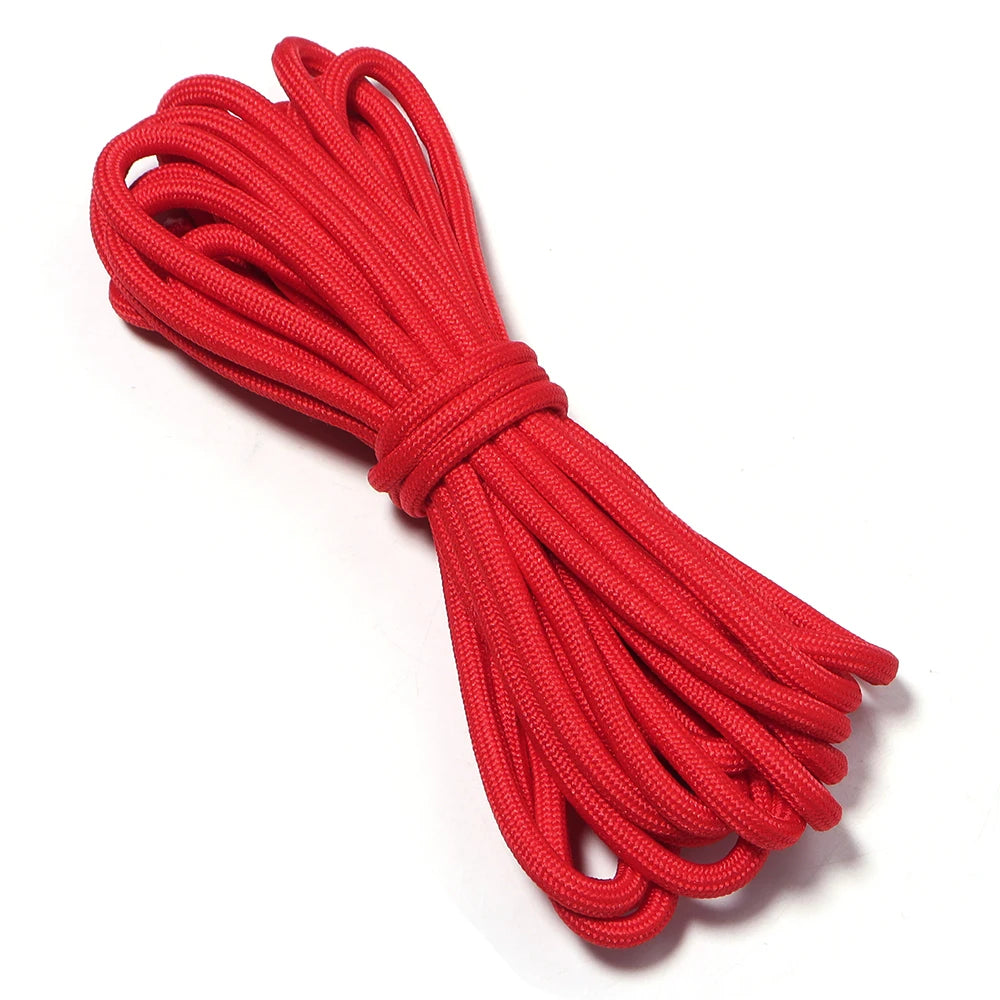 5 Yards 5mm Colorful Polyester Braided Rope – DIY Jewelry Crafts Braided Craft Cord PLUSH red