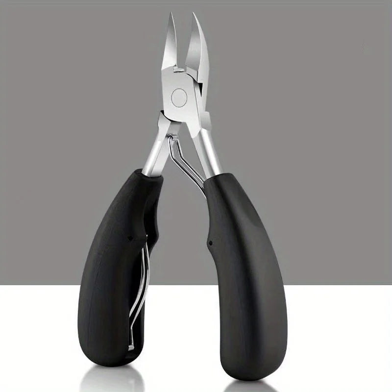 Ouriner Stainless Steel Toenail Clipper – Curved Blade Nail Clipper PLUSH Black