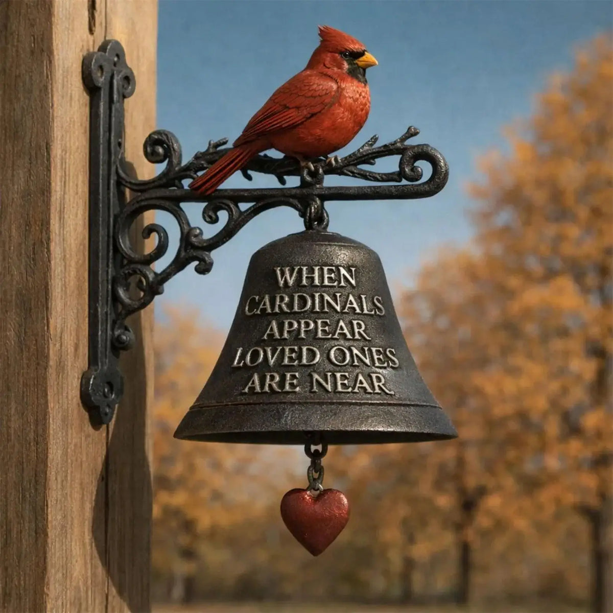 Red Bird Wind Chime Door Hanger – Retro Decorative Bell Decorative Wind Chime PLUSH