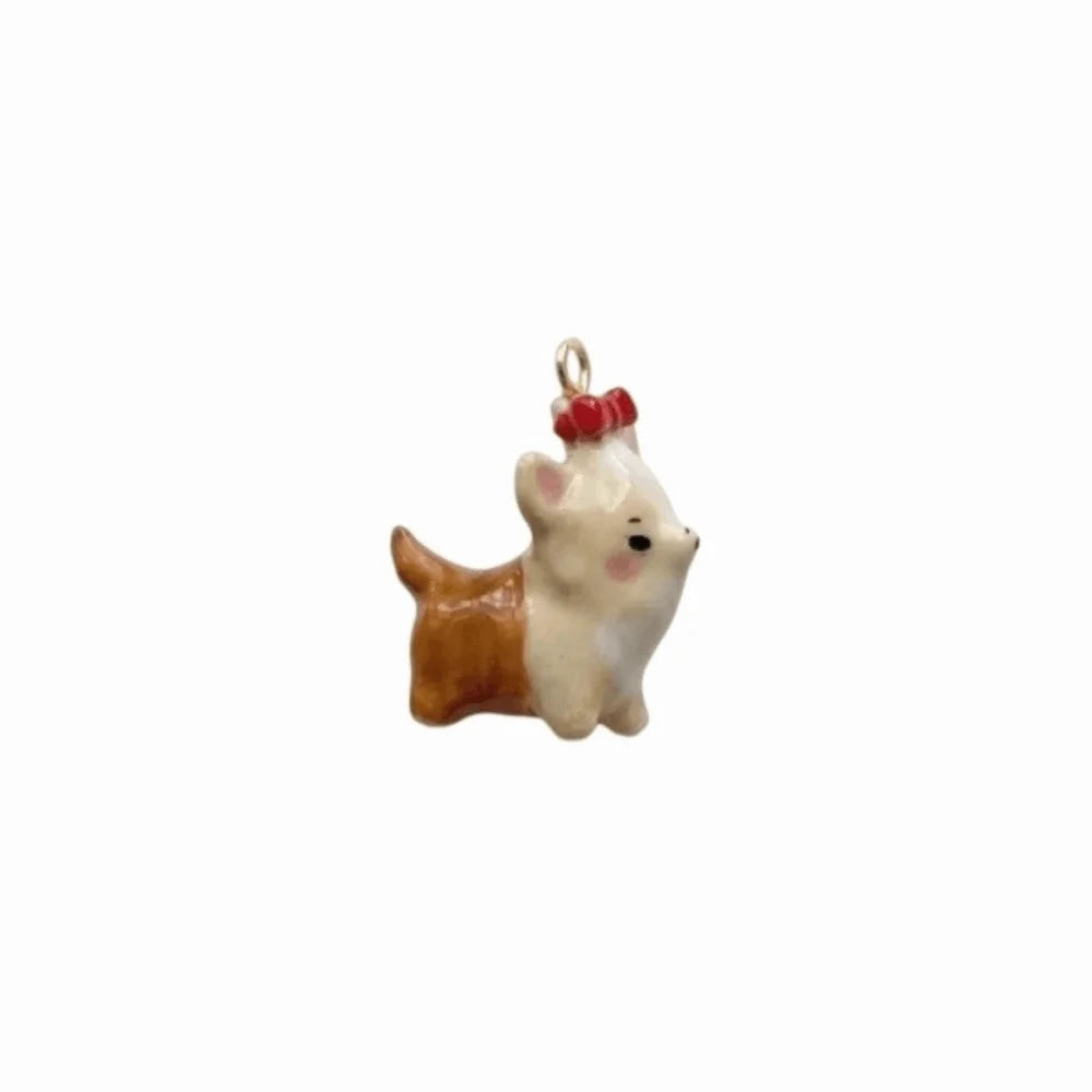 Cute Enamel Dog Breed Pendant – Shih Tzu, Beagle & More Enamel Dog Pendant PLUSH Style 2