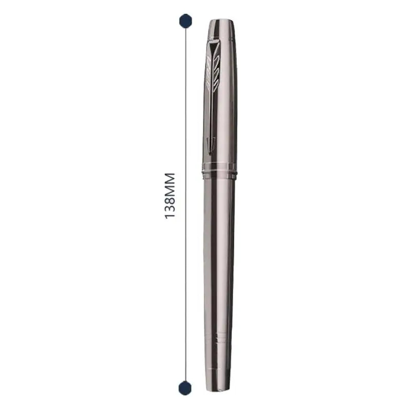 KOQZM Silver Gray Fountain Pen – Iridium 0.5mm Medium Nib Fountain Pen PLUSH 1PCS