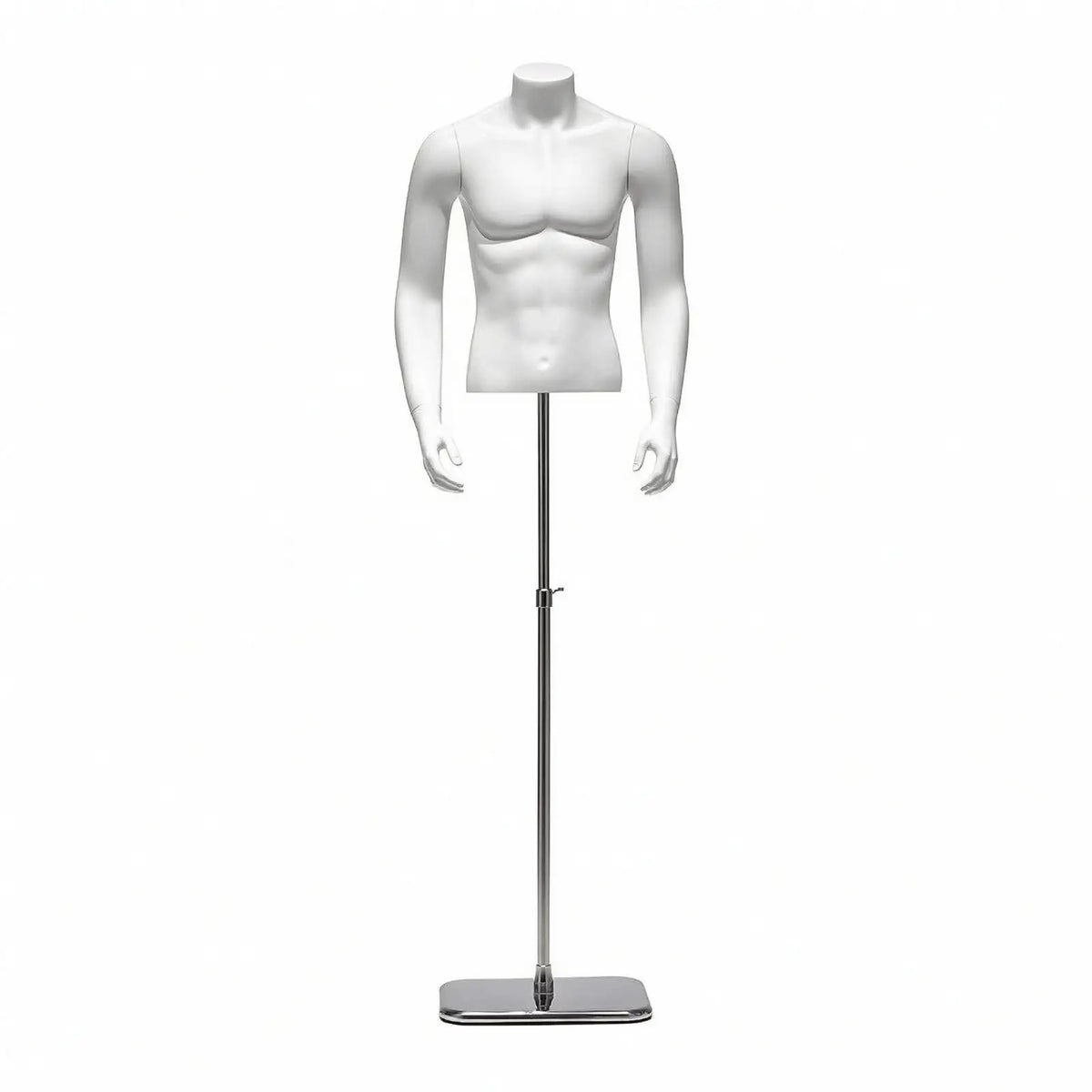 Men's Mannequin Torso Display with Adjustable Stand Mannequin Display Form PLUSH