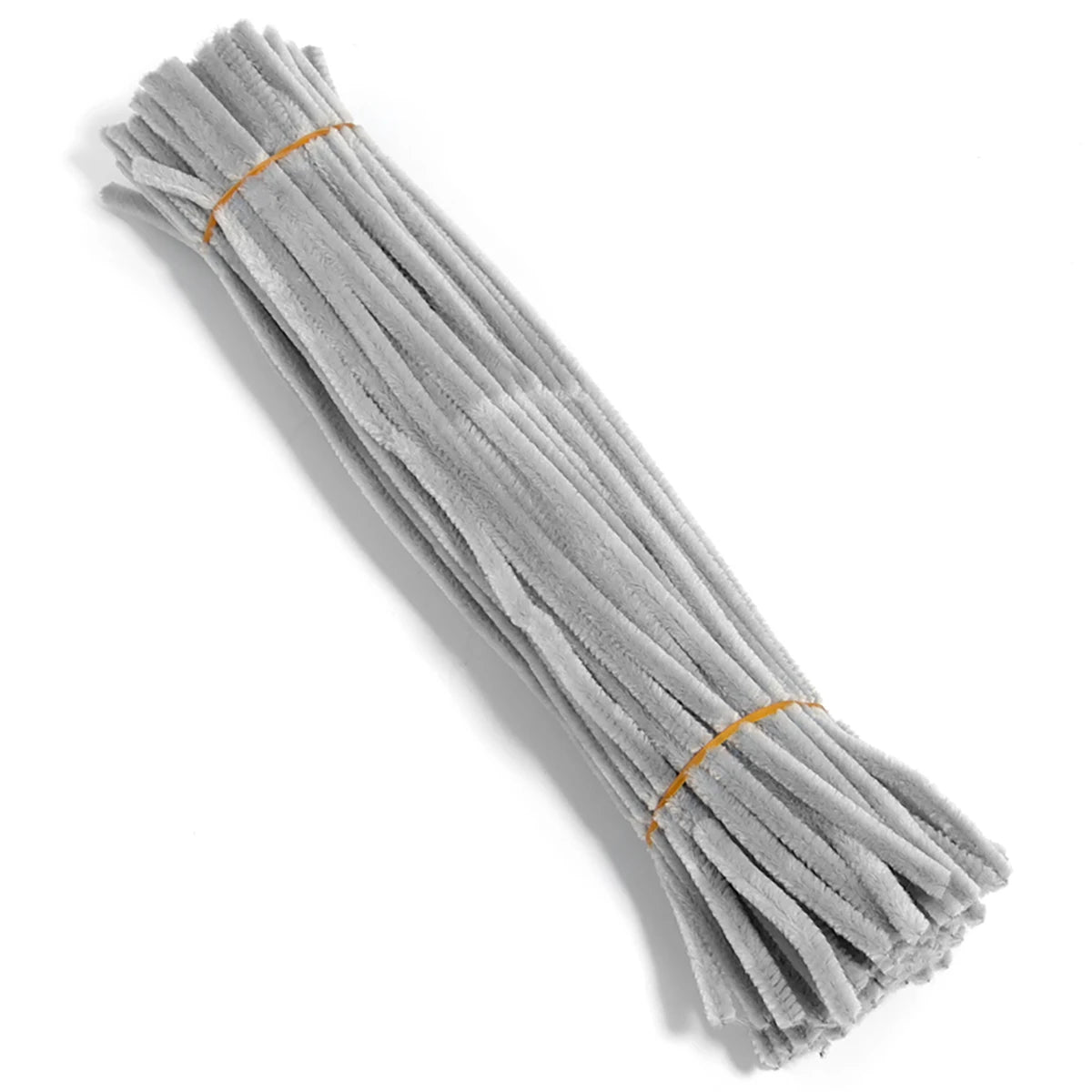 100pcs Chenille Pipe Cleaners – DIY Crafts & Jewelry Making Craft Wire Supplies PLUSH gray 30cm