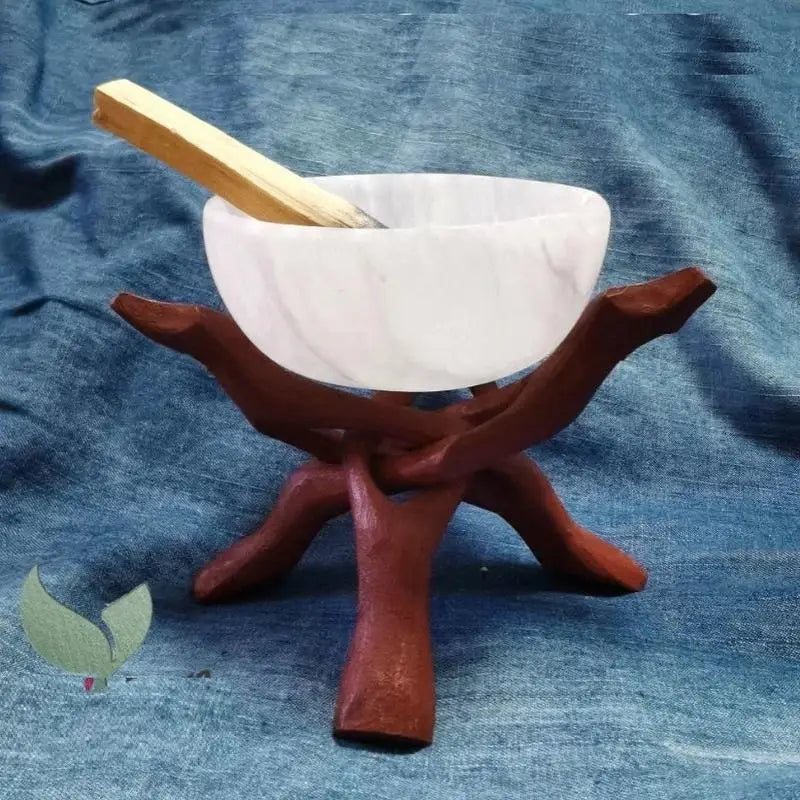 Handmade Wooden Tripod Stand for Crystal Balls & Ornaments Ornament Display Stand PLUSH