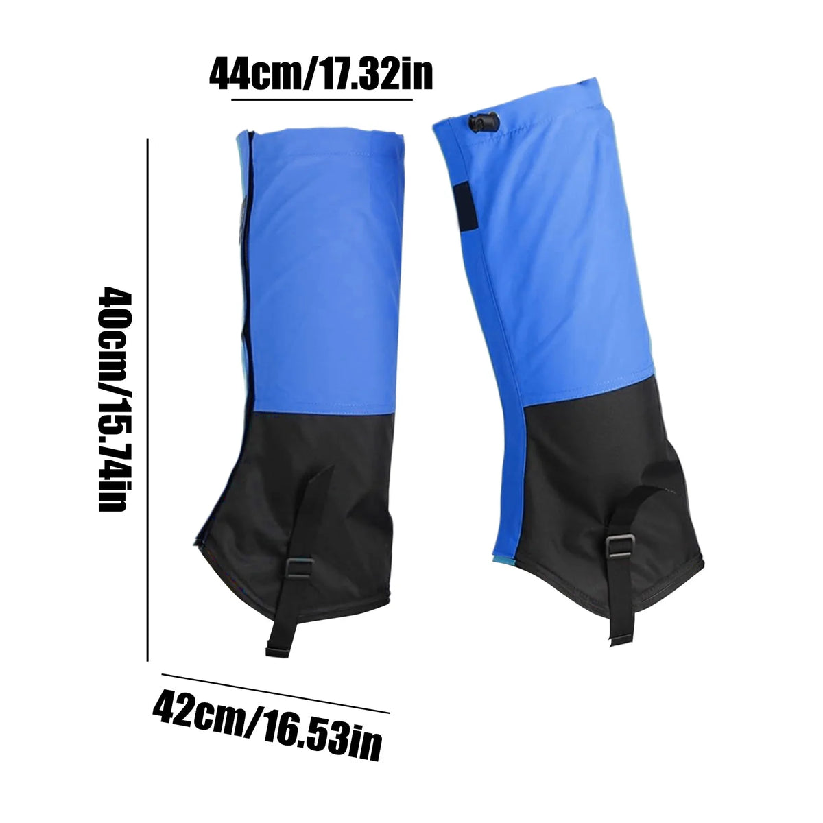 Waterproof Outdoor Gaiters – Hiking Snow Leg Covers Outdoor Gaiters PLUSH Blue 1Pairs