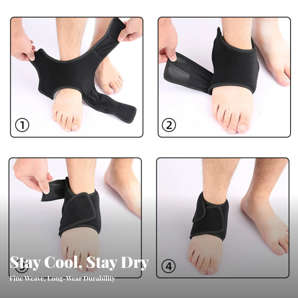 Reusable Ankle Ice Pack Wrap with Strap | Cold & Warm Compress Ankle Ice Pack Wrap PLUSH
