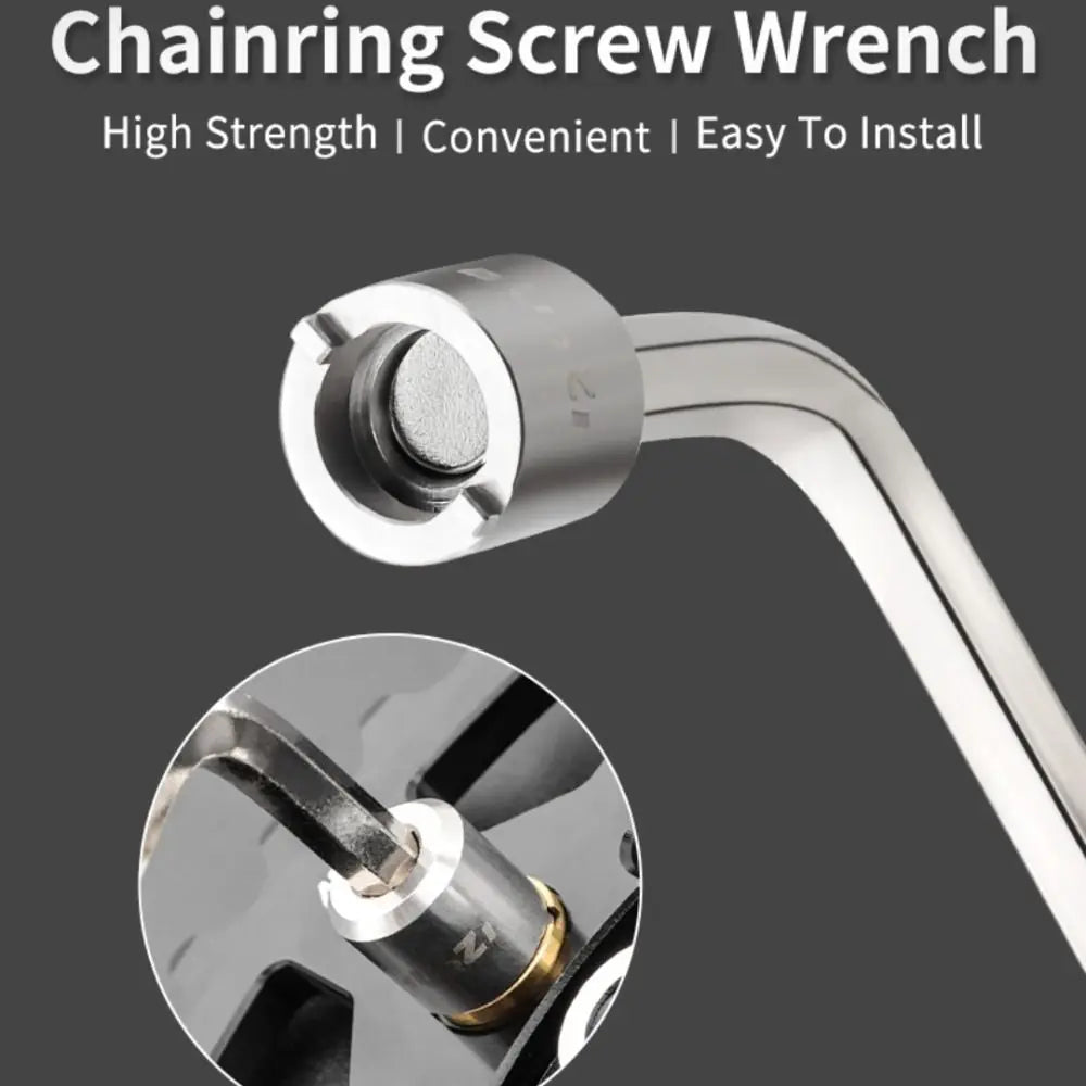 MTB Chainring Screw Wrench – Stainless Steel Bolt Nut Tool Bike Repair Wrench PLUSH