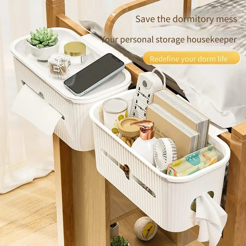 Bedside Hanging Storage Basket – Crib, Bunk Bed & Dorm Hanging Storage Basket PLUSH