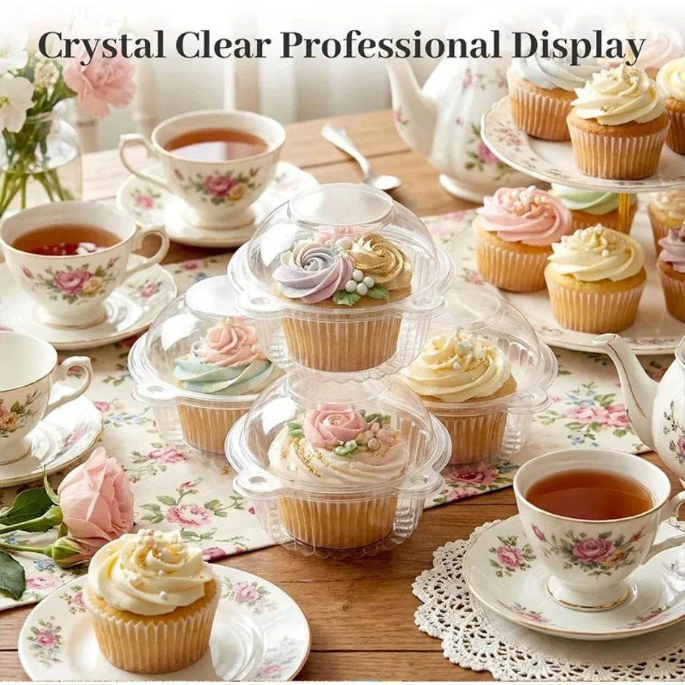 Cat Head Clear Plastic Cake Boxes 50/100pcs Party Favor Cake Gift Boxes PLUSH