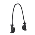 Heavy Duty Tricep Rope – Ergonomic Dual Handle Cable Attachment Cable Gym Attachment PLUSH Black