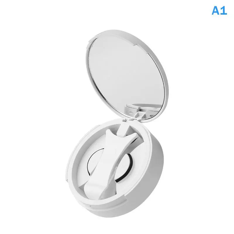 Magnetic False Eyelash Storage Box with Mirror | Portable Eyelash Organizer Case PLUSH A1