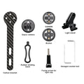 Carbon Fiber Road Bike GPS Computer Mount | Garmin Bryton GoPro Bike Computer Mount PLUSH black