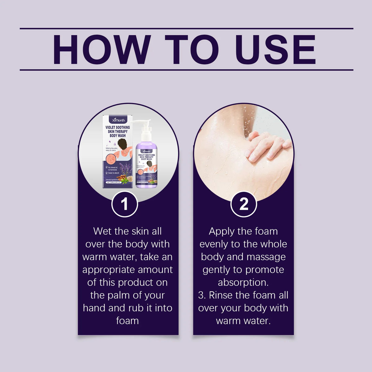 Violet Shower Gel – Nourishing Fragrant Body Wash 100ml Shower Gel PLUSH