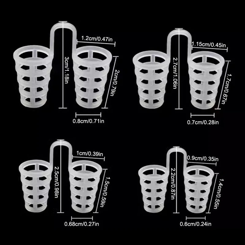 Silicone Nasal Dilators for Better Sleep | 4 or 8 Pack Nasal Dilator PLUSH