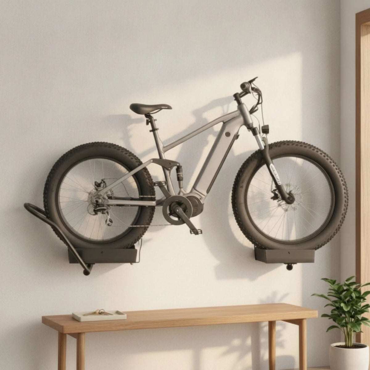 Wall Mount Bike Rack – Adjustable Hanger for 24–29" Cycles Bike Wall Mount PLUSH