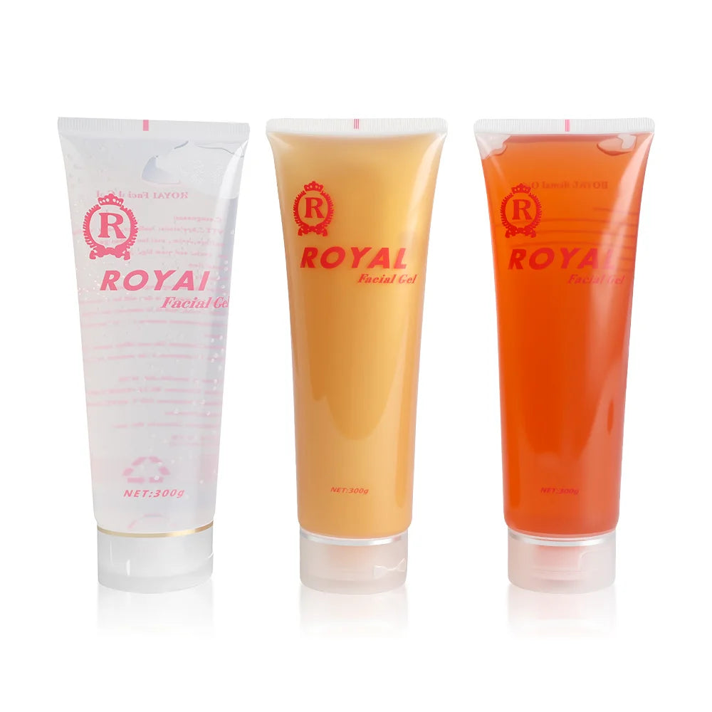 300g RF Conductive Gel for Beauty Devices | Clear, Red & Gold Conductive Beauty Gel PLUSH 1 set