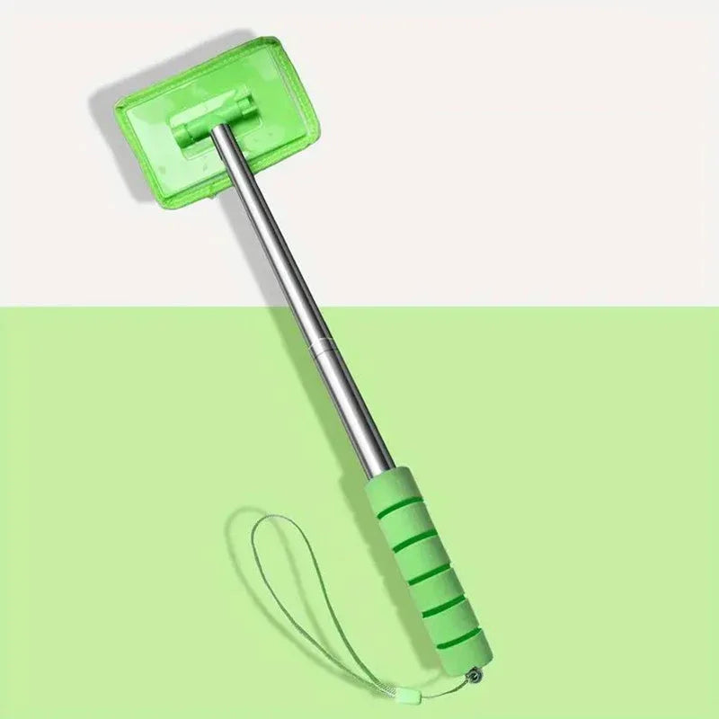 Telescopic Car Windshield Wiper & Window Cleaning Tool Auto Window Cleaner PLUSH green