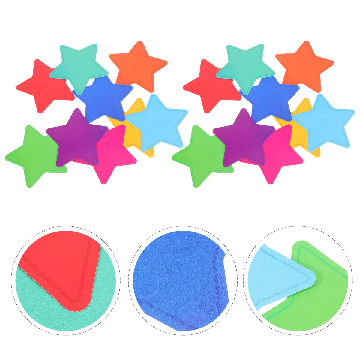 108pcs Colorful Star Cutouts – Bulletin Board & Party Décor Paper Star Cutouts PLUSH Default Title