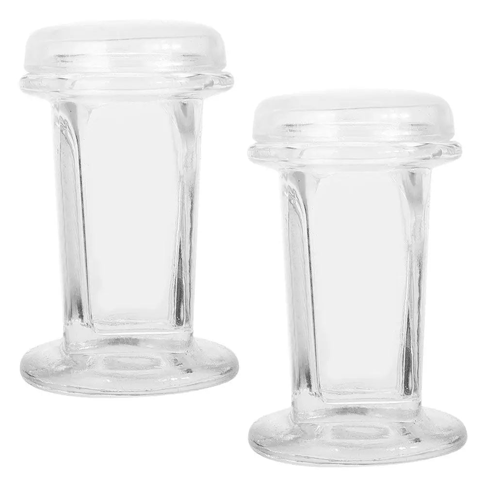 2-Pack Clear Glass Slide Staining Jars | Lab Specimen Tanks Lab Staining Jars PLUSH