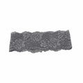 Korean Lace Floral Headband – Wide Elastic Mesh Hair Wrap Hair Headband PLUSH Grey