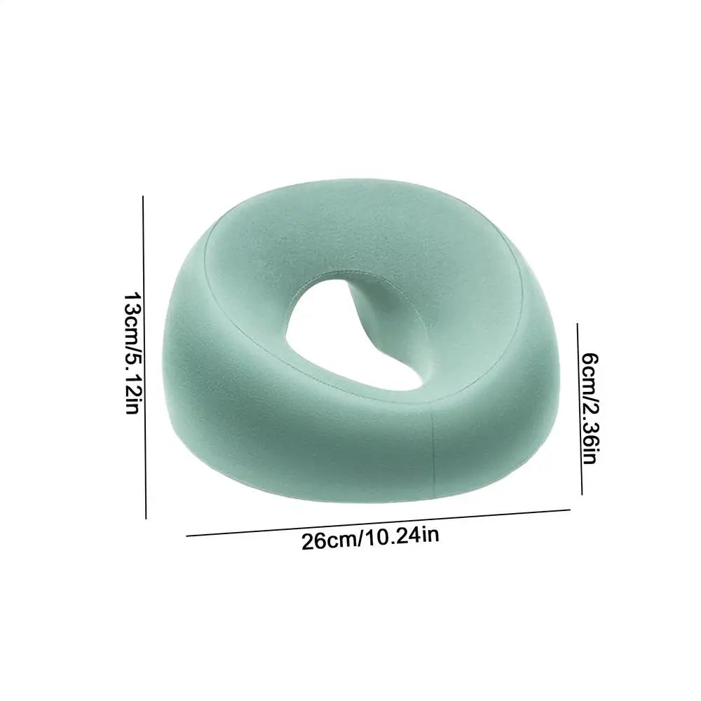 Memory Foam Face Down Pillow – Ergonomic Massage Headrest Massage Face Pillow PLUSH Light Green