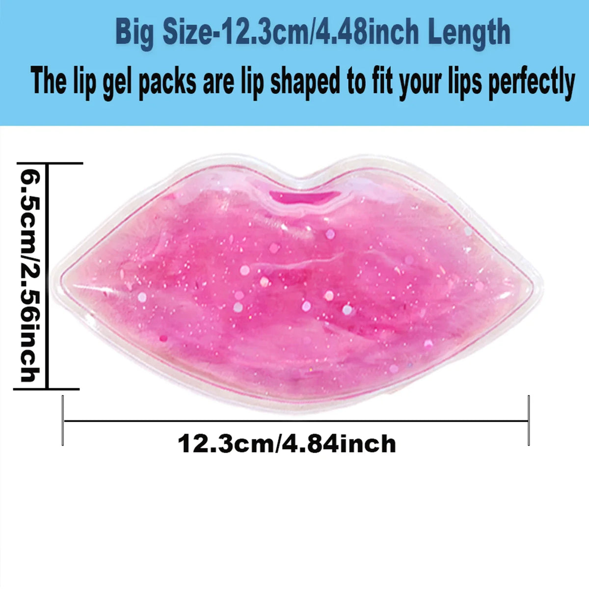 Lip & Eye Gel Ice Pack – Hot Cold Compress for Beauty Care Facial Gel Ice Pack PLUSH