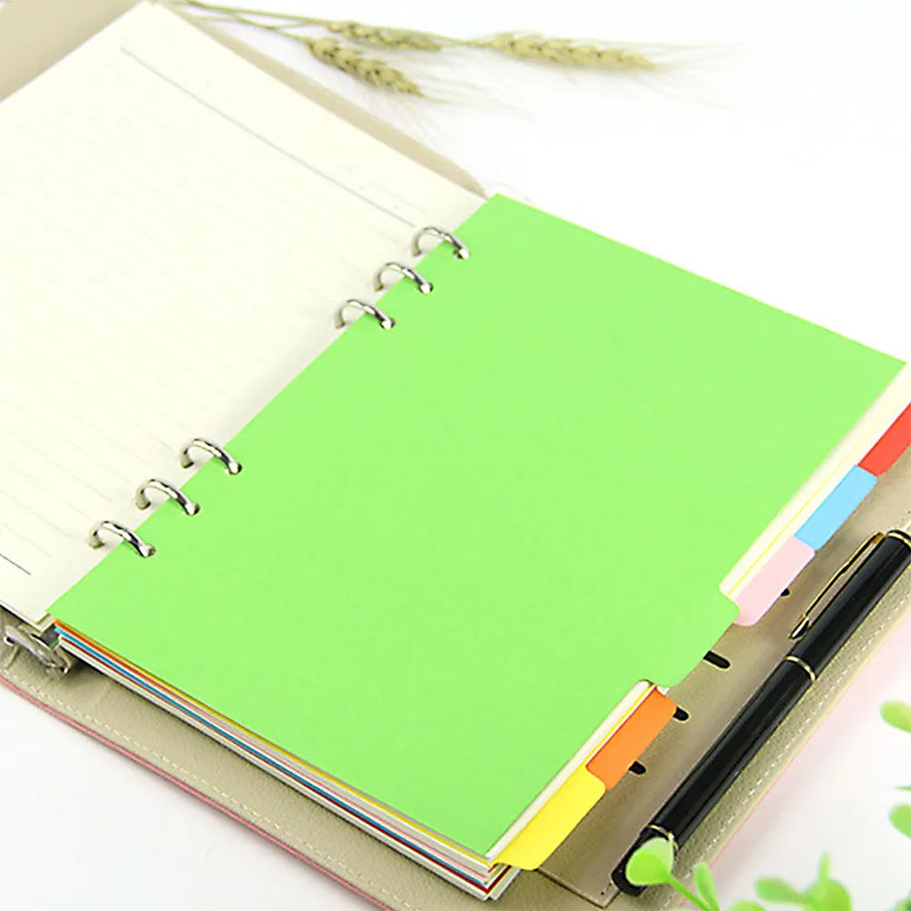 24pcs Colored Binder Dividers Tab Page Markers for Notebooks Binder Dividers PLUSH Default Title