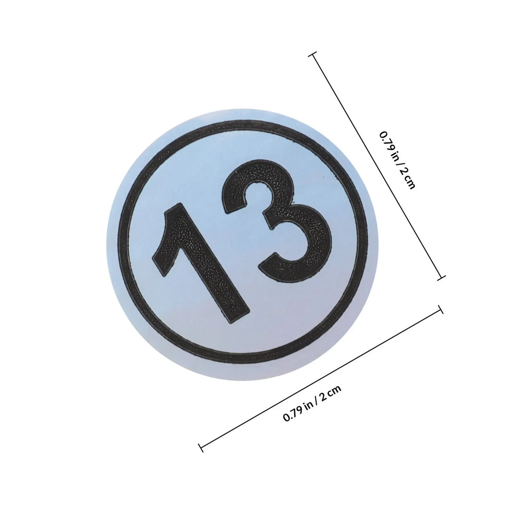 Round Number Label Stickers – 2 Sheets 50pcs | DIY Organizing Adhesive Label Stickers PLUSH