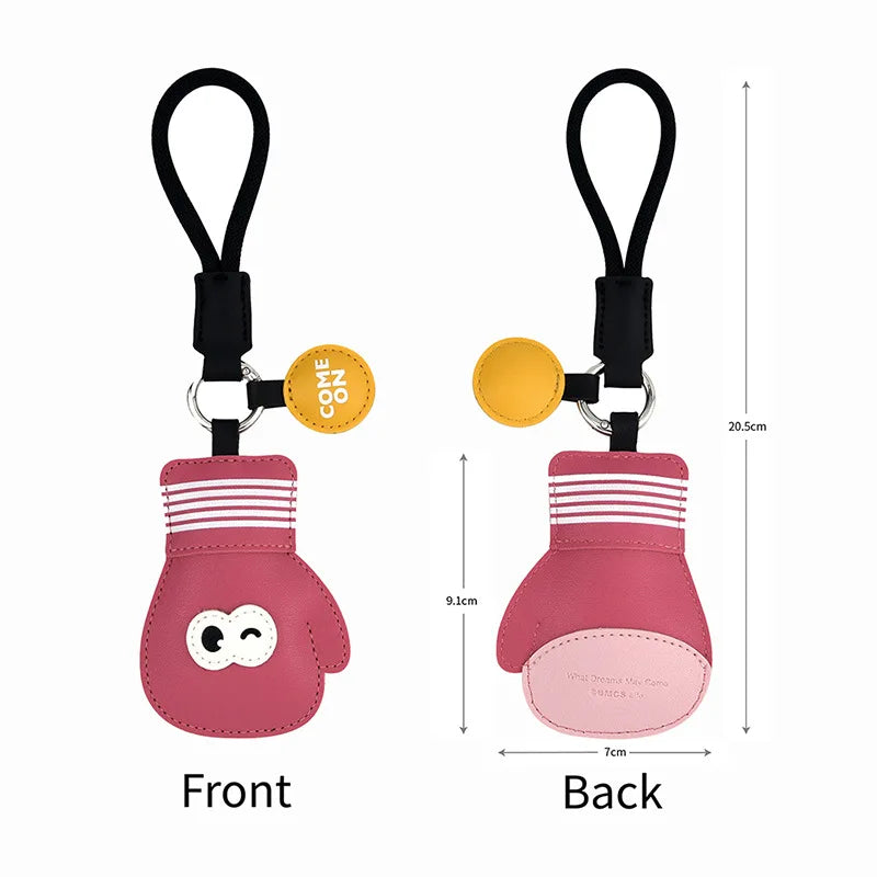 Sports Leather Keychain – Table Tennis, Badminton & Boxing Sports Keychain PLUSH Boxing gloves