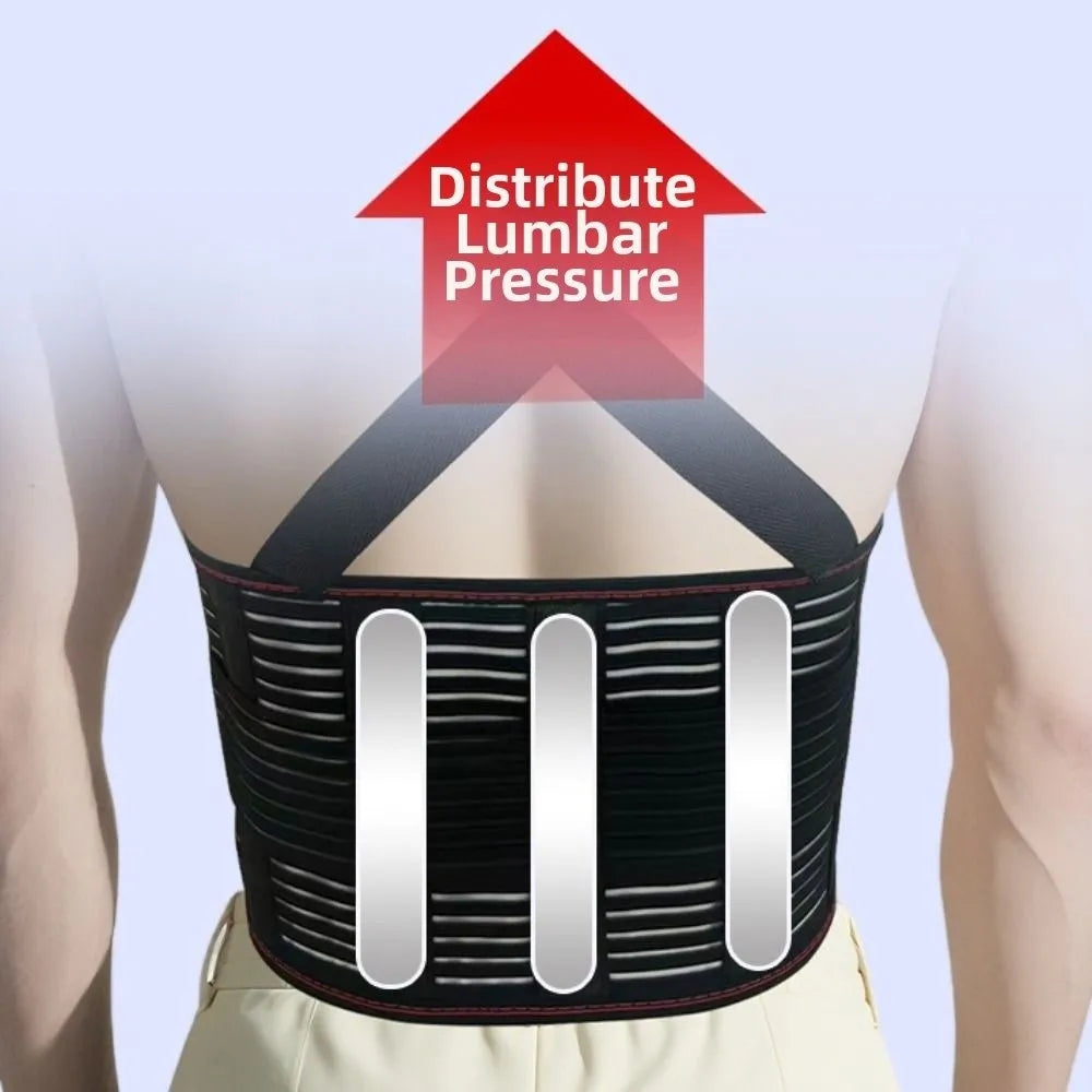 Ergonomic Lower Back Brace – Adjustable Breathable Waist Support Lumbar Back Brace PLUSH